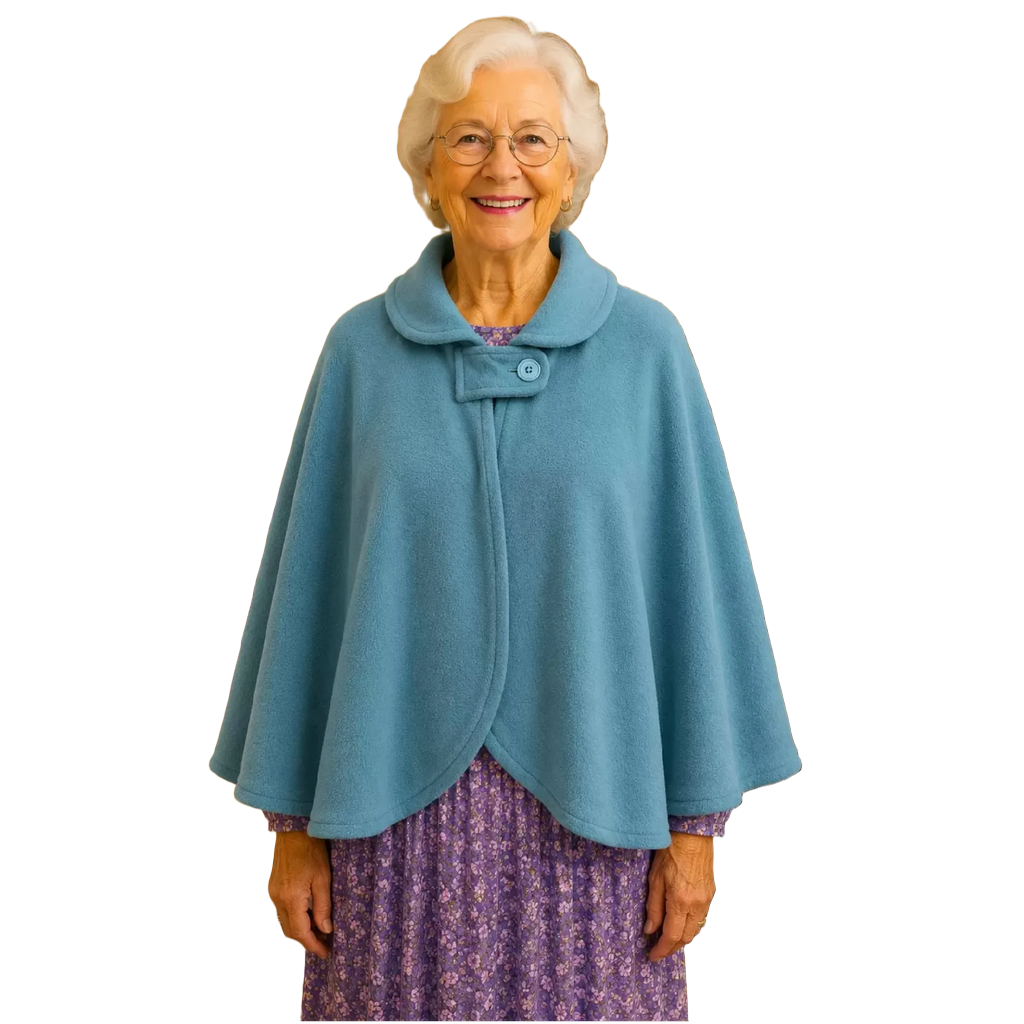 Cape/Liseuse turquoise