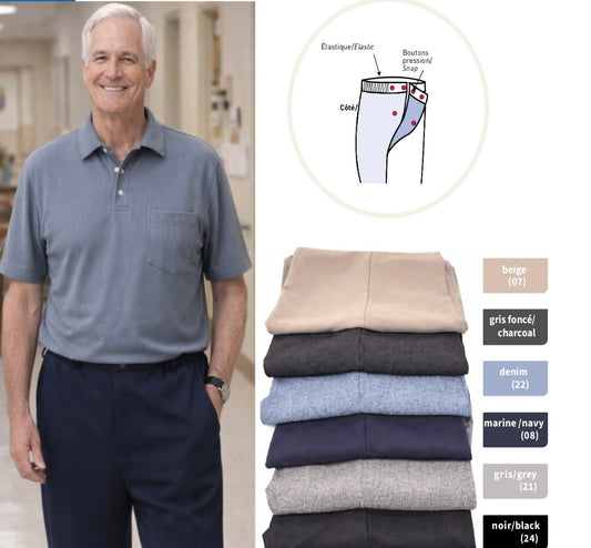 Pantalon adapté pour homme