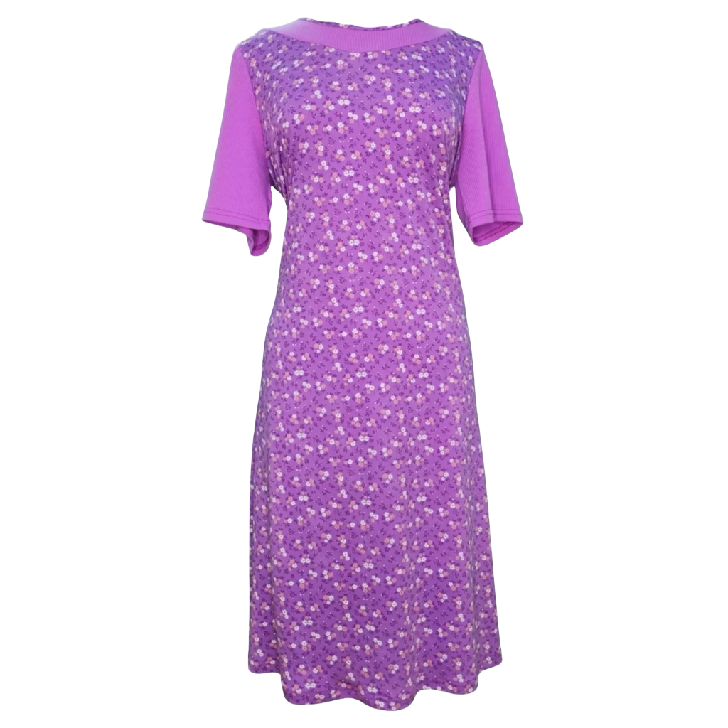 Robe adaptée manches courtes/rose