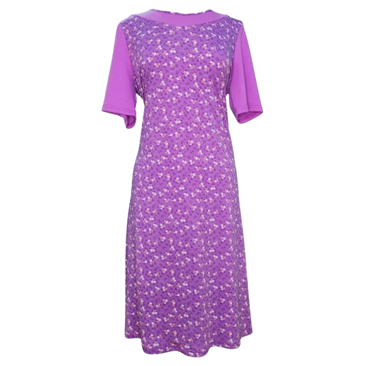 Robe adaptée manches courtes/rose