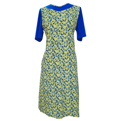 Robe adaptée /manches courtes royal/vert
