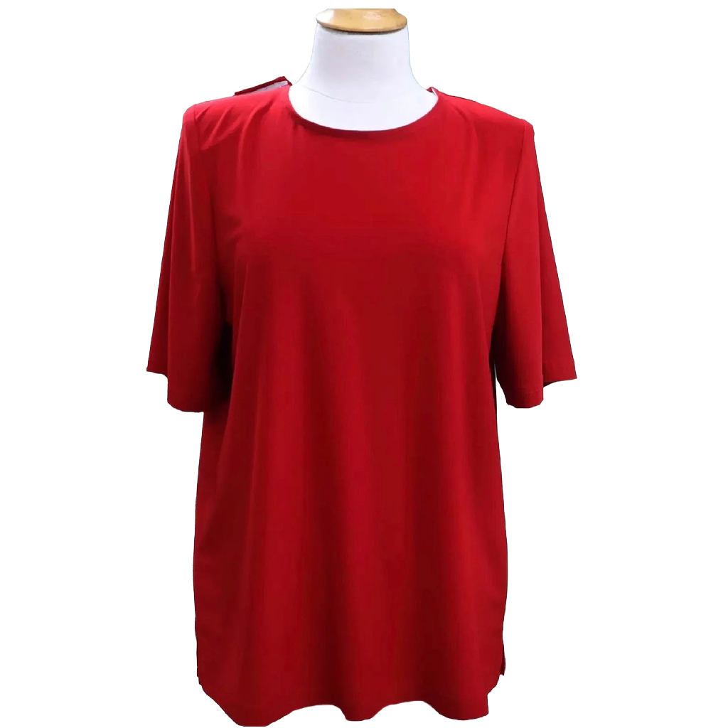 T-shirt adapté manches courtes rouge