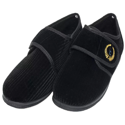 Pantoufles antidérapantes pour homme Noir