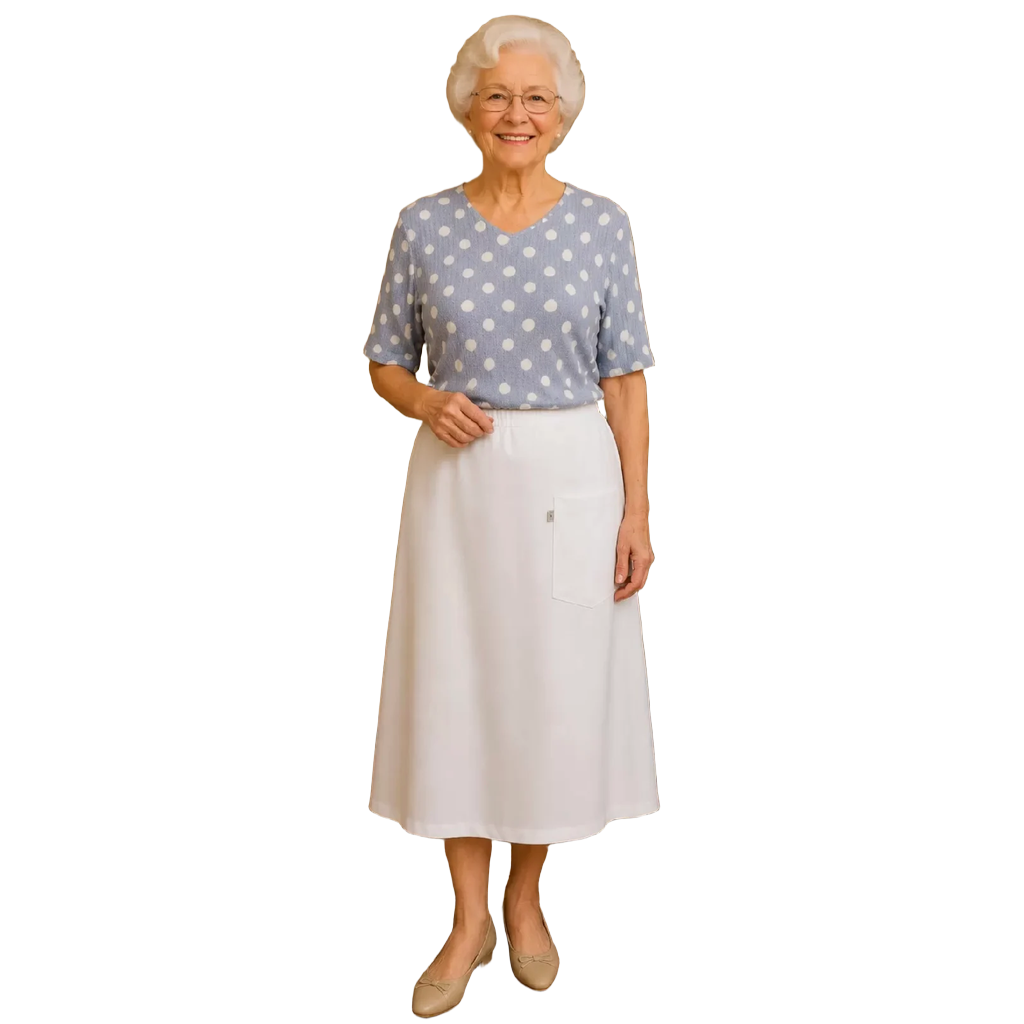 Jupe adaptée blanche