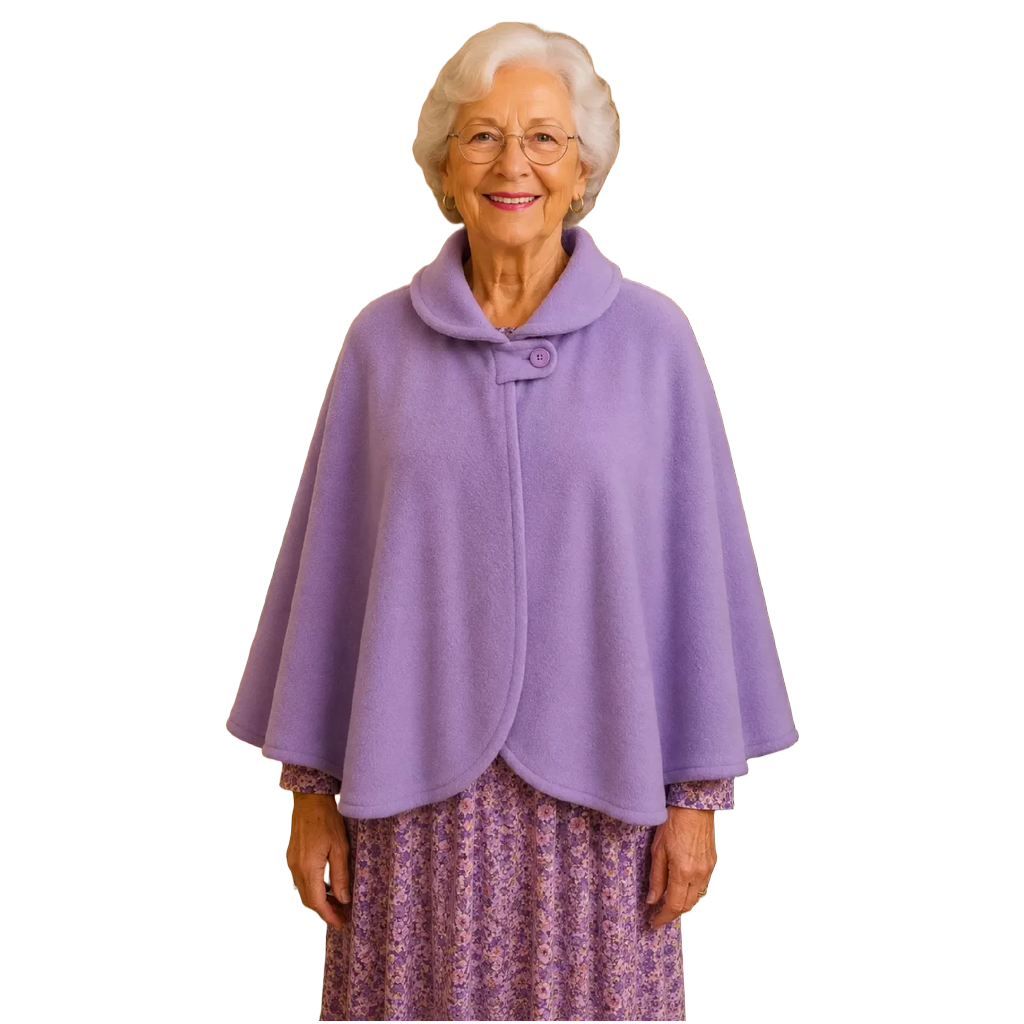 Cape/Liseuse lilas
