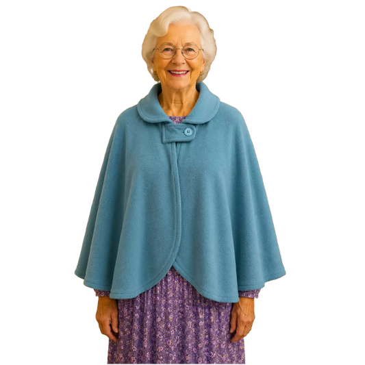 Cape/Liseuse turquoise