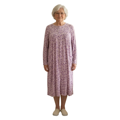 Robe de nuit adaptée lilas