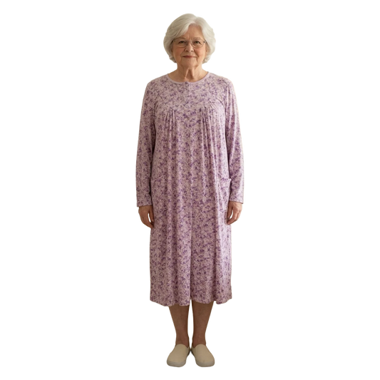 Robe de nuit adaptée lilas