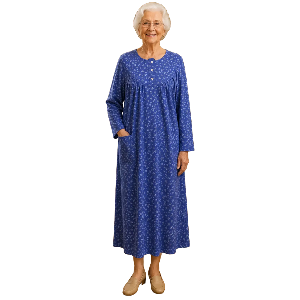 Robe de nuit adaptée marine