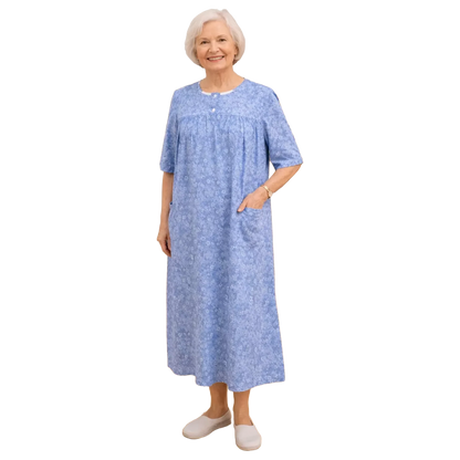 Robe de nuit adaptée/manches courtes