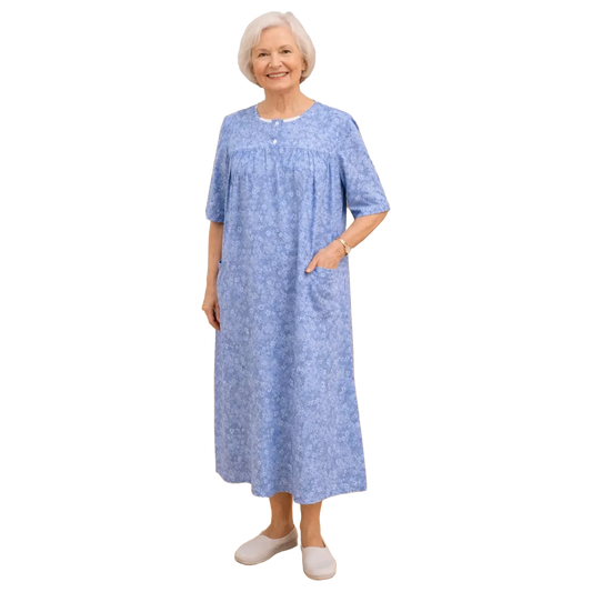 Robe de nuit adaptée/manches courtes
