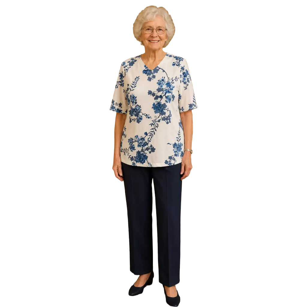Pantalon adapté pour femmes - Marine
