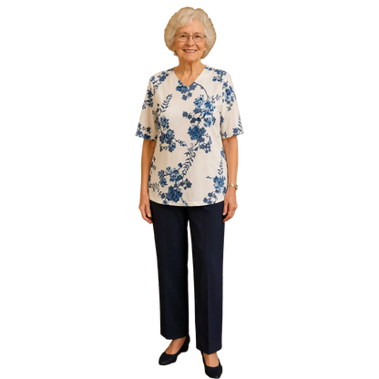 Pantalon adapté pour femmes - Marine