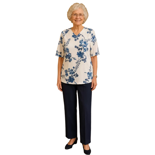 Pantalon adapté pour femmes - Marine