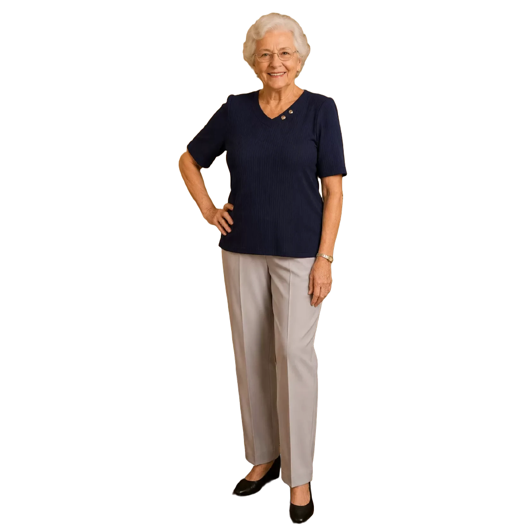Pantalon adapté pour femmes-Beige