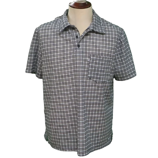 Polo adapté pour hommes-noir et bleu