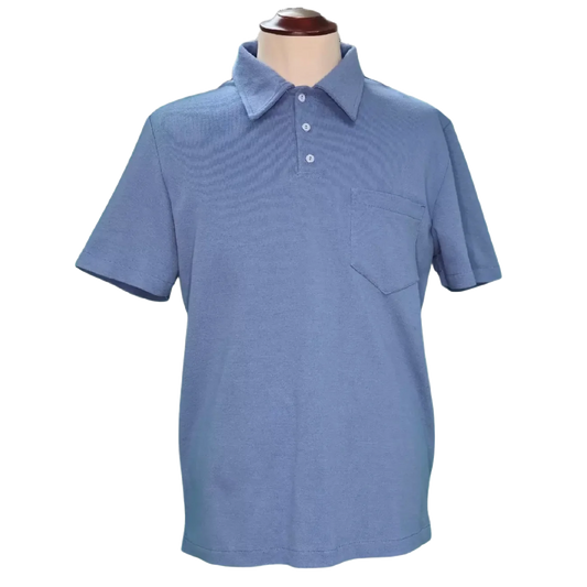 Polo adapté pour hommes-indigo