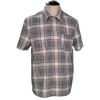 Men's checked polo shirt