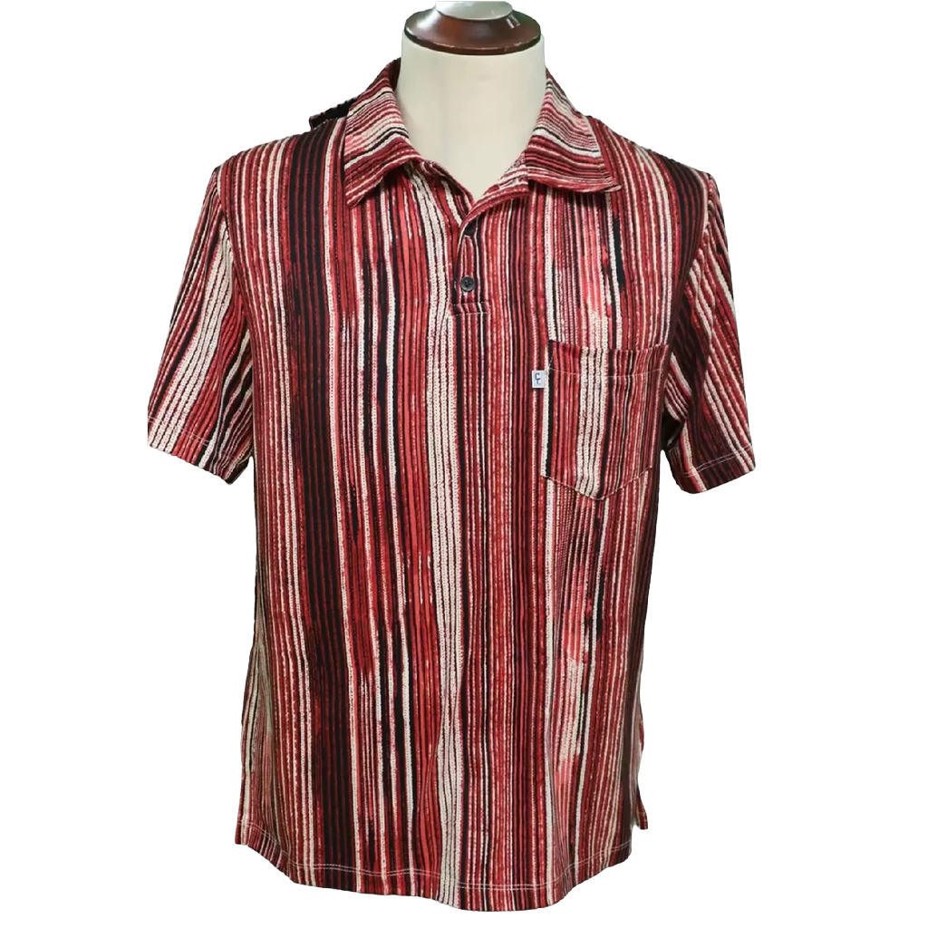 Polo adapté pour hommes-rouge