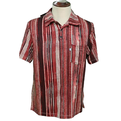 Polo adapté pour hommes-rouge
